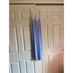 Gap NWT Body true sleep XXS striped white blue midi dress Photo 8
