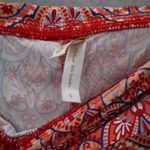 Helen Jon Red Floral Stretch Boho Wide Leg Trouser Paisley Pants S Small Photo 6