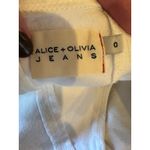 Alice + Olivia  Dress Women‎ 0 White Vintage Sugar Denim Mimi Puff Sleeve Mini Photo 7