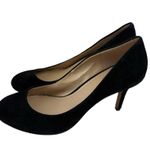 Vince Camuto Pump Heels Womens Size 8 Black Leather Dark Academia Career Evening Photo 8