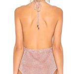 Revolve Metallic knit Bodysuit  Photo 0