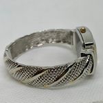 Studio women watch cuff bangle bracelet 25mm quartz two tone size 6” running Photo 4