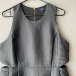 Madewell  sz 12 black & metallic gold sparkle midriff‎ cut out sheath mini dress Photo 1