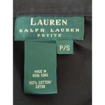 Ralph Lauren Lauren  Black Cotton Open Front‎ Layer Blouse Women's Petite Small Photo 5