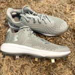 Under Armour Grey Womens Glyde 2 Softball MT Microtips Metal Cleats Size 7 Photo 0