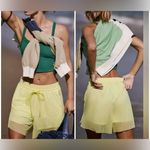 Free People NWOT FP Movement Double Vision Long Shorts - sour citrus yellow - XS Photo 1