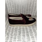 Soludos Anthropologie  Velvet‎ Burgundy Maroon Llama Sneaker Women’s 8 Photo 3