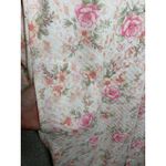 Miss Elaine Medium House Coat Robe Floral Womens Quilted Zip Pink White Womens Photo 12