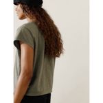 Athleta  M Classic Slub Tee Moss Green Medium 624101012 Photo 2