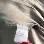 Grade & Gather Ruffle Satin V-Neck Dress Gray S Photo 5