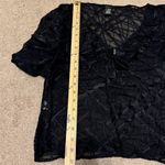 BCBGMAXAZRIA  Silk Sheer Lace Top Size 10 Medium Large Whimsigoth Grunge Y2K Boho Photo 7