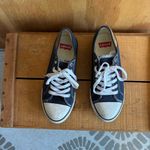 Levi's  Blue Canvas Low Top Stan Buck Fashion Sneaker Leather Patch Sz 8.5 Photo 1