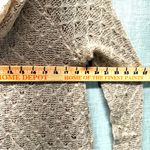 Flying Tomato NITT By  Boho Crochet Lace Cowl Neck Tunic Sweater Lined Tan Large Photo 7