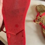 Michael Kors MK Logo Charm Jelly T Strap Sandals Photo 4