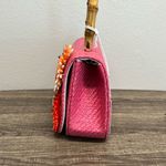 Haute Hippie | Pink Mini Bag w/ Bamboo Handle & Crossbody Chain Photo 5