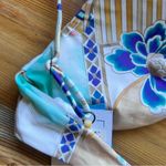 O'Neill Zephora Pismo Women's Bikini Top Size Large SKU#C24236 Photo 5