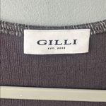 Gilli Gray Plaid Short Sleeve Faux Wrap Tie Waist Fit & Flare Dress Photo 1