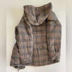 Ba&sh  Cox Marron Lady Coat Hooded Size 2 Us 8 Plaid Belted Wool blend Photo 12