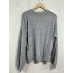 Womans Belle By Belldini Long Sleeve Pullover Sweater XL Grayish Blue Pearls Photo 1