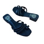 Vince Camuto Black Snake Grenda Slide Sandal, Sz 5.5 Photo 0