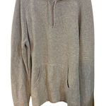 Candy & caviar gray long sleeve hooded kangaroo pouch sweater large wool blend Gray Photo 0