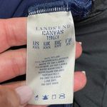 Lands' End  Womens Solid Blue Strapless Halter Tankini Swim Top XXS Molded Cups Photo 5