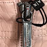 Armani Exchange New Mauve Pink Vegan Snakeskin Embossed Leather Zip Mini Skirt Photo 8