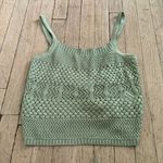 Intermix  Green Knit Tank Top Photo 0
