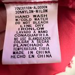 Big Hit burgundy embroidered lace cold shoulder lined top Photo 4