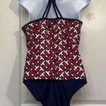 Tommy Hilfiger Women's  Tankini Set Racerback Swimsuit Size Large EUC #1480 Photo 7