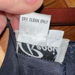 Reggio vintage maxi formal dress in dark blue with crushed velvet like bodice Blue Size 6 Photo 6