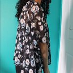 SO  black floral kimono/shawl Photo 1