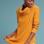 Anthropologie Moth Mustard Cowl Neck Sweater Photo 0