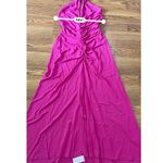 Veronica Beard  chain-embellished ruched stretch-jersey halterneck maxi dress  M Photo 6