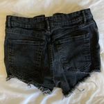 ZARA black denim shorts Photo 2