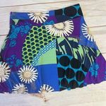 Mixed Retro Floral Print A Line Mini Skirt by Funky People Patchwork Polka Dot Size XL Photo 0