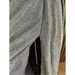 Silver ball gown silver sparkly long with cut out size 4 prom or fancy dinner Gray Photo 7