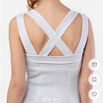 Alexander Wang Ponte Criss cross back zip front heather grey jersey dress size 2 Photo 10