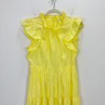 Marie Oliver  Taren Mini Dress A Line Ruffle Tiered Cotton Sundrop Yellow Small Photo 2