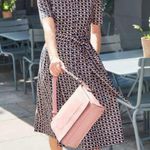 Anastasia Tie Waist Shirt Dress Pink Size 8 Photo 0