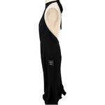 Lulus NWT Captured Your Heart Black Halter Maxi Dress High Slit Formal Sz Large Photo 5