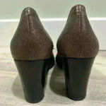 Geox  Respira High Heels Annya Leather Shoes Brown Pumps Size EU 39.5 US 9 Photo 2