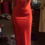 red satin tube dress Size 4 Photo 1