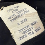 Vintage 1990s West Bay Sport Bay Black Halter Suede Leather Dress, Size 8 Photo 5