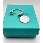 Tiffany & Co. Vintage Sterling Silver Medium Horseshoe Ball Key Ring Photo 2