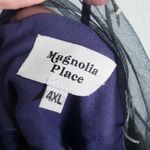 Unique Vintage  X Magnolia Place Navy Tulle Star Embroidered Dress Photo 8