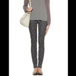 Current/Elliott Revolve Ankle Skinny Jean 26 Black Antique Lace Denim Printed Photo 2