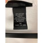 EXPRESS Womens White Collared Short Sleeve Top M Cotton Spandex Blend Photo 3