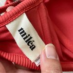 Milea Bikini Top padded wired ribbed womens Pink (size 10) swim beach colorful Photo 2