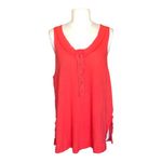 We The Free  by Free People Love Language Solid Henley Tank Top NWT Small Photo 1